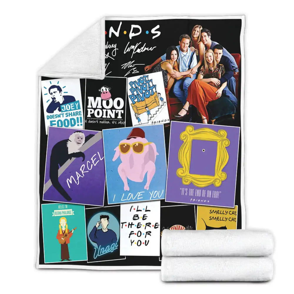 Friends Tv Show Fleece Blanket Gift For Wife Husband