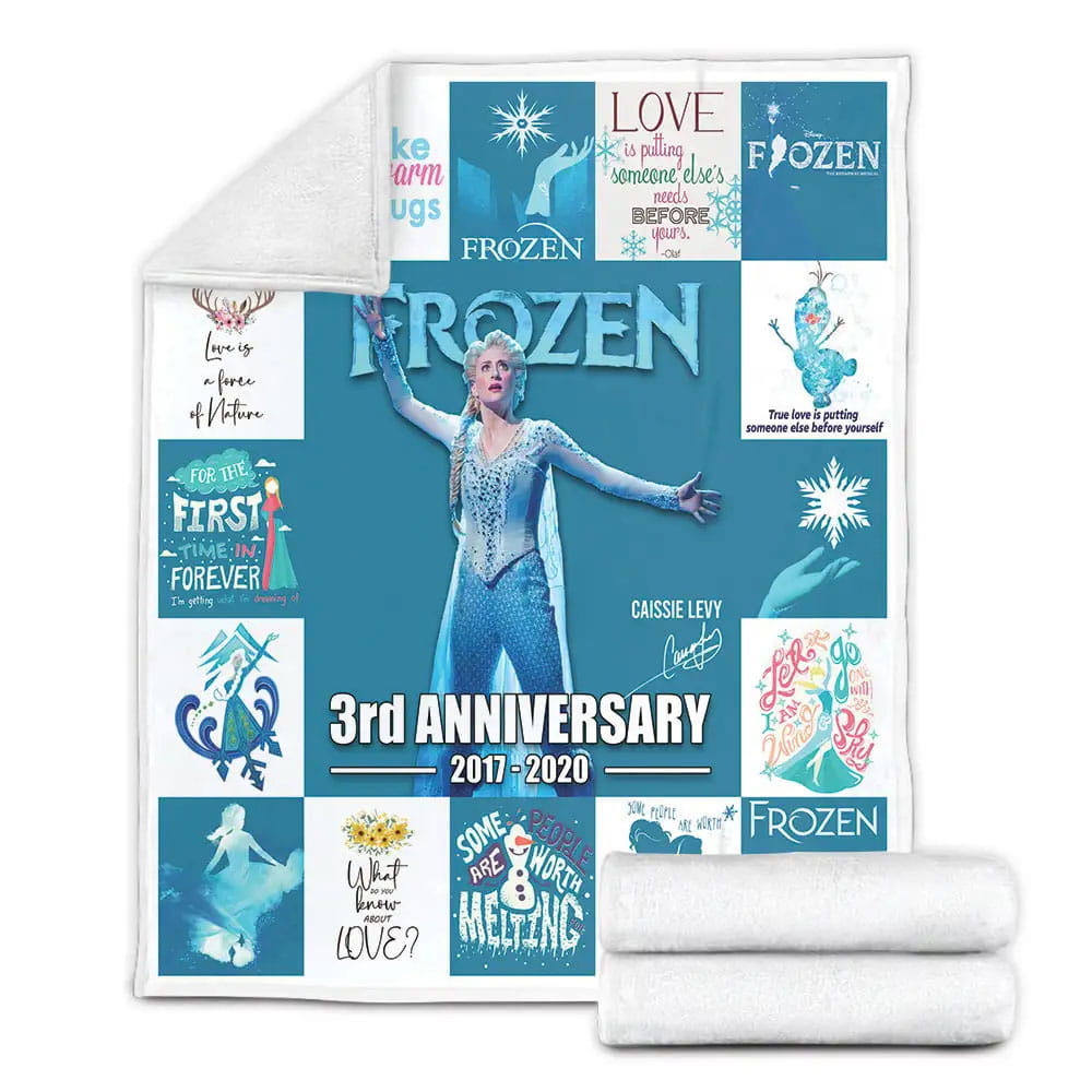Frozen Fleece Blanket Gift For Besties