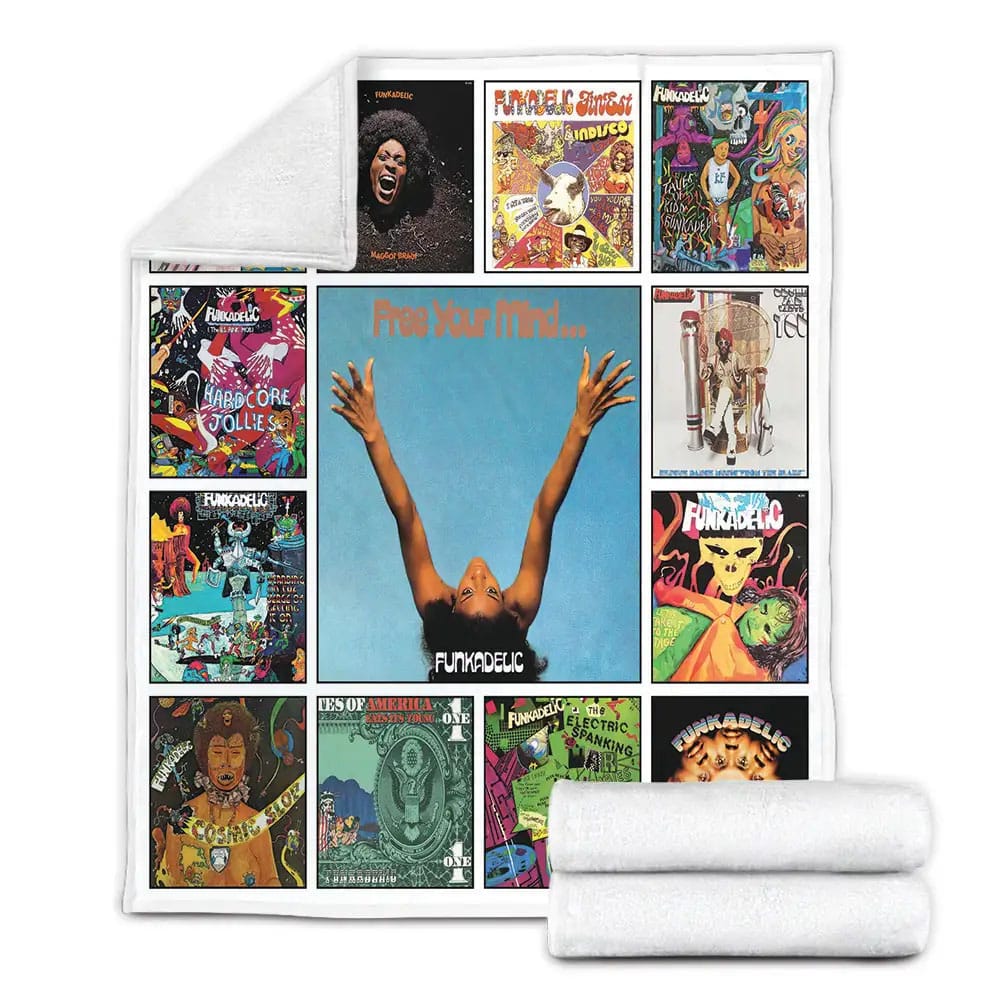 Funkadelic Albums Fleece Blanket Gift For Mothers Day Fathers Day
