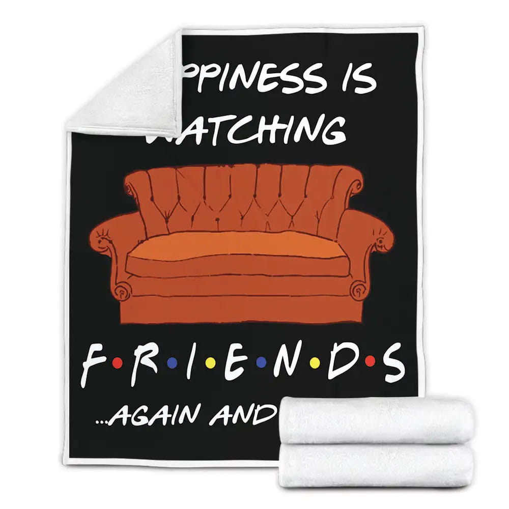 Friends Fleece Blanket Gift For Birthday Halloween Christmas