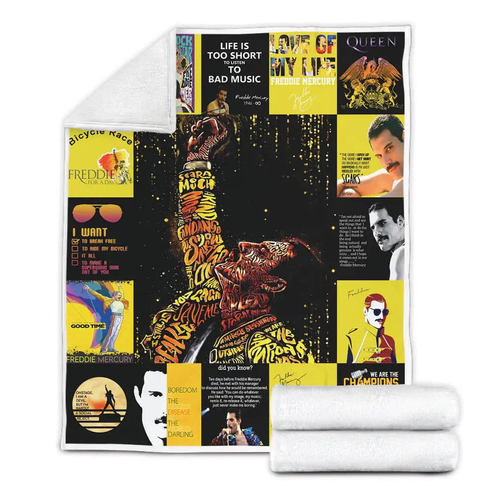 Freddie Mercury Fleece Blanket 