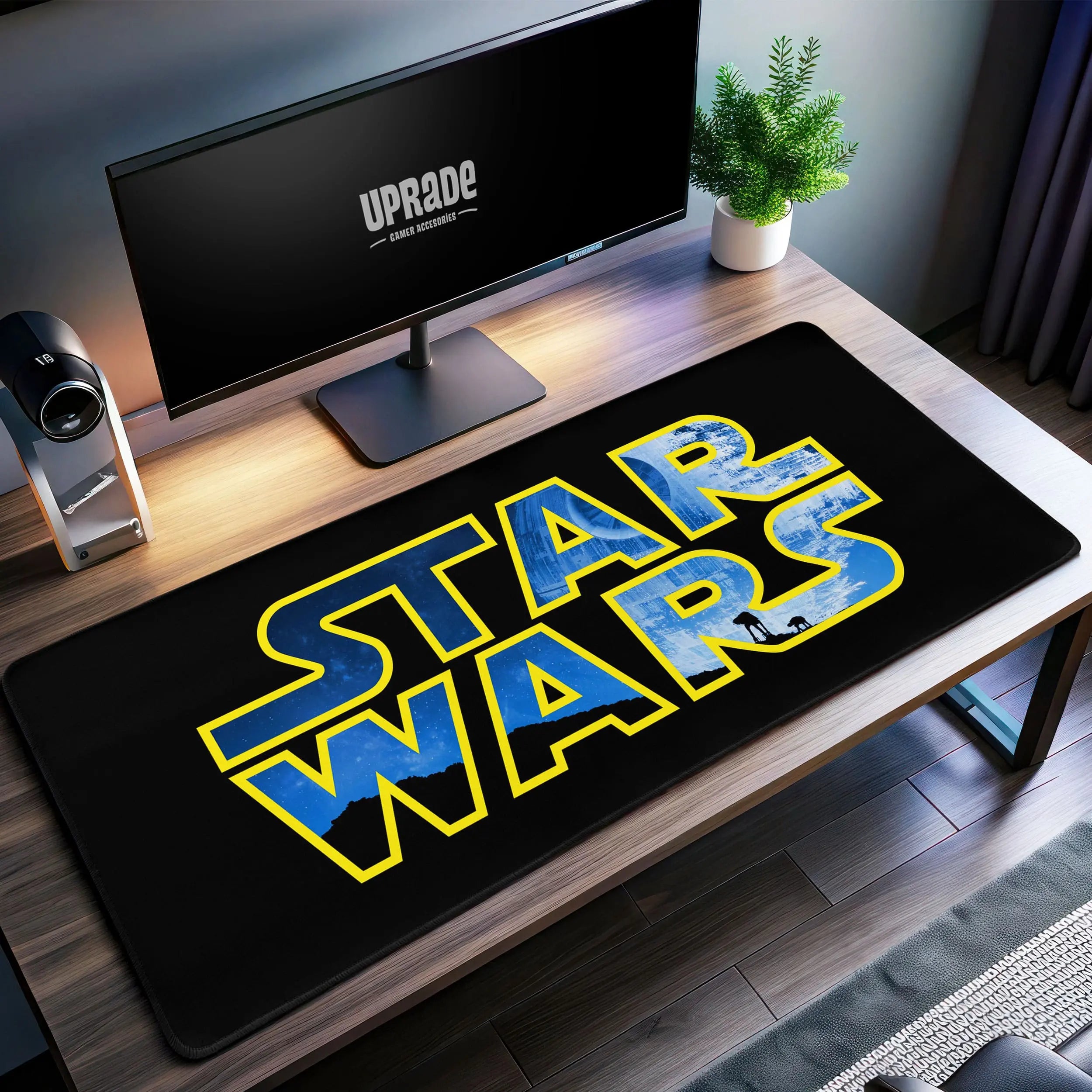 Allleftout Star Wars Logo Desk Mat, Galactic Icon Mouse Pad