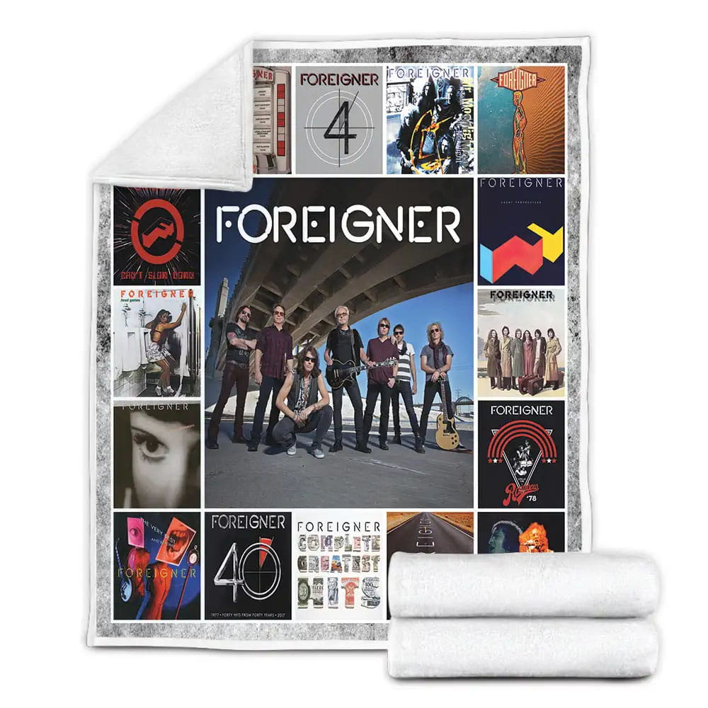 Foreigner Albums Cover Poster Fleece Blanket Gift For Mothers Day Fathers Day