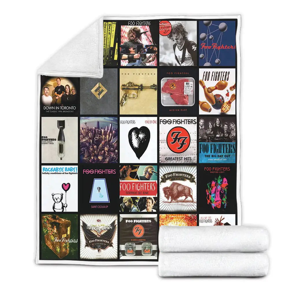 Foo Fighter Fleece Blanket Gift For Mothers Day Fathers Day