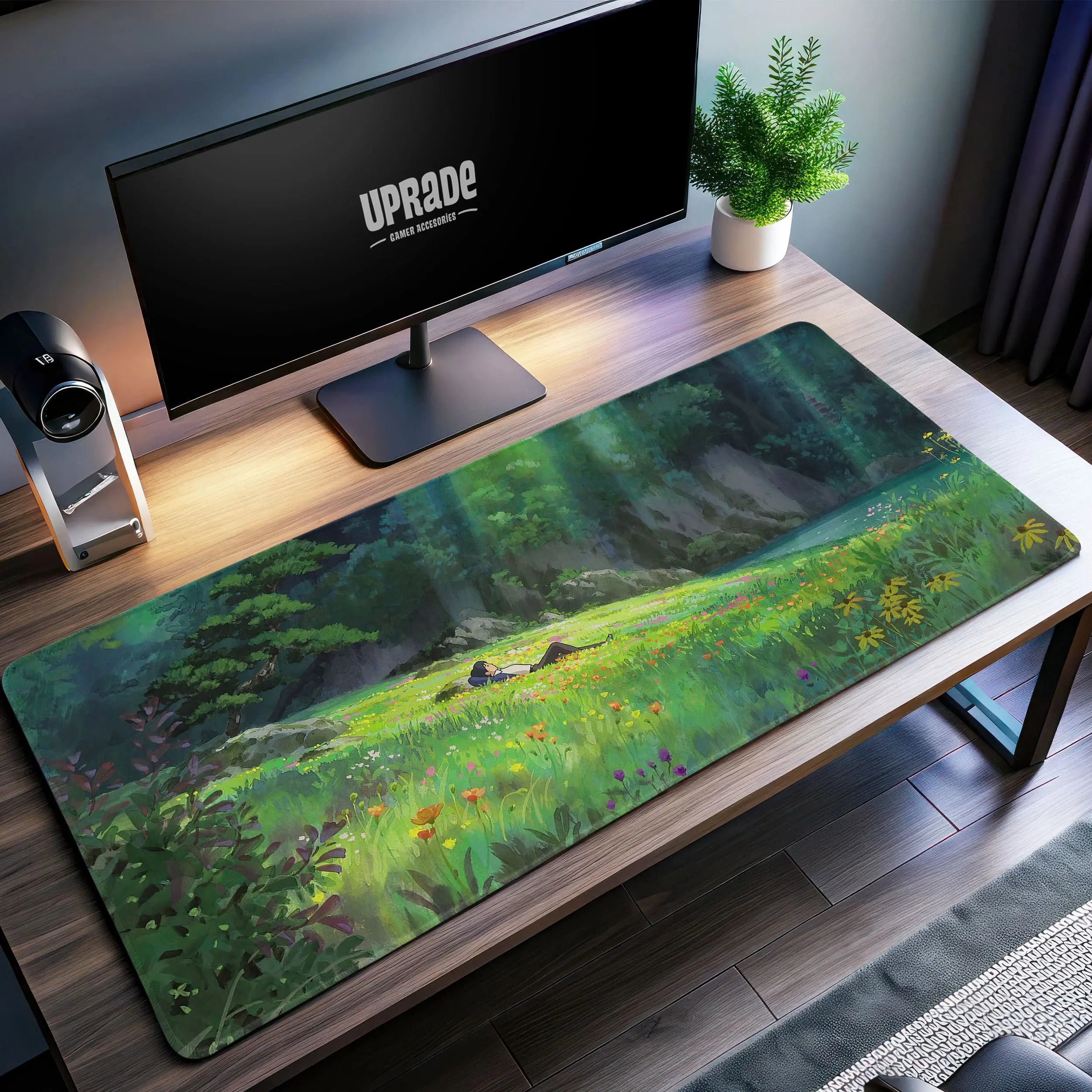 Allleftout Miyazaki Meadow Desk Mat, Studio Ghibli Mouse Pad
