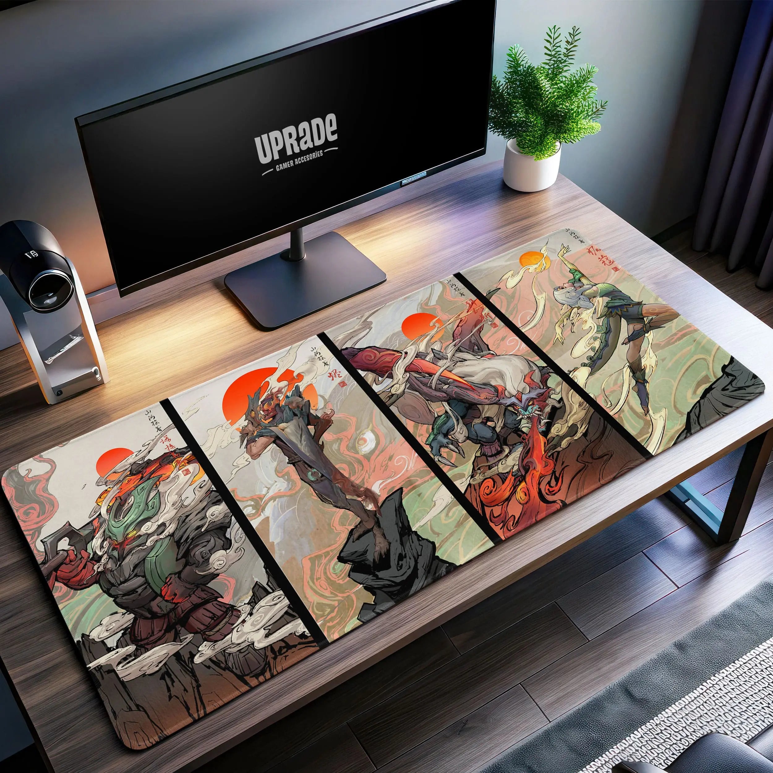 Allleftout League Of Legends Samurai Saga Desk Mat, Lol Mouse Pad