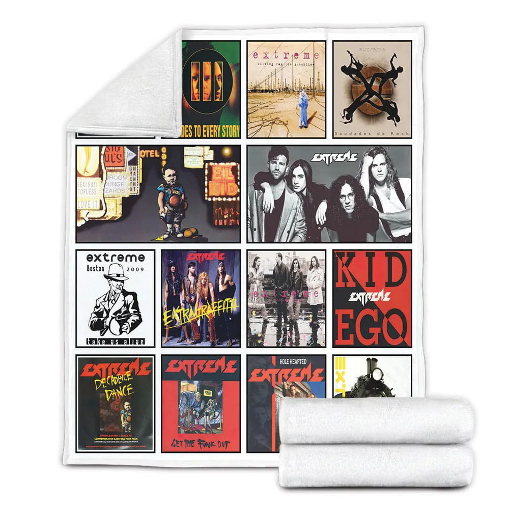 Extreme Album Covers Fleece Blanket Gift For Mothers Day Fathers Day
