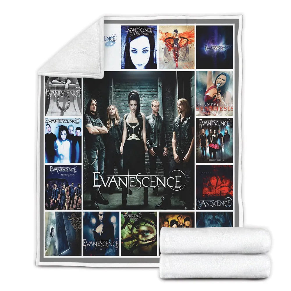 Evanescence Albums Cover Poster Fleece Blanket Gift For Mothers Day Fathers Day
