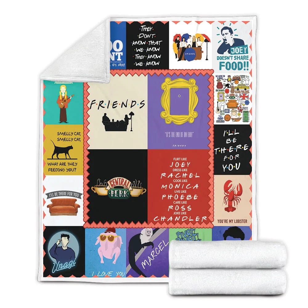 F.R.I.E.N.D.S Fleece Blanket Gift For Besties