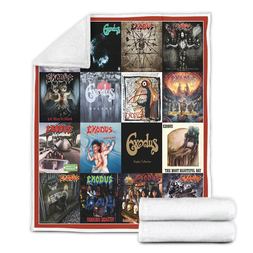 Exodus Albums Fleece Blanket 