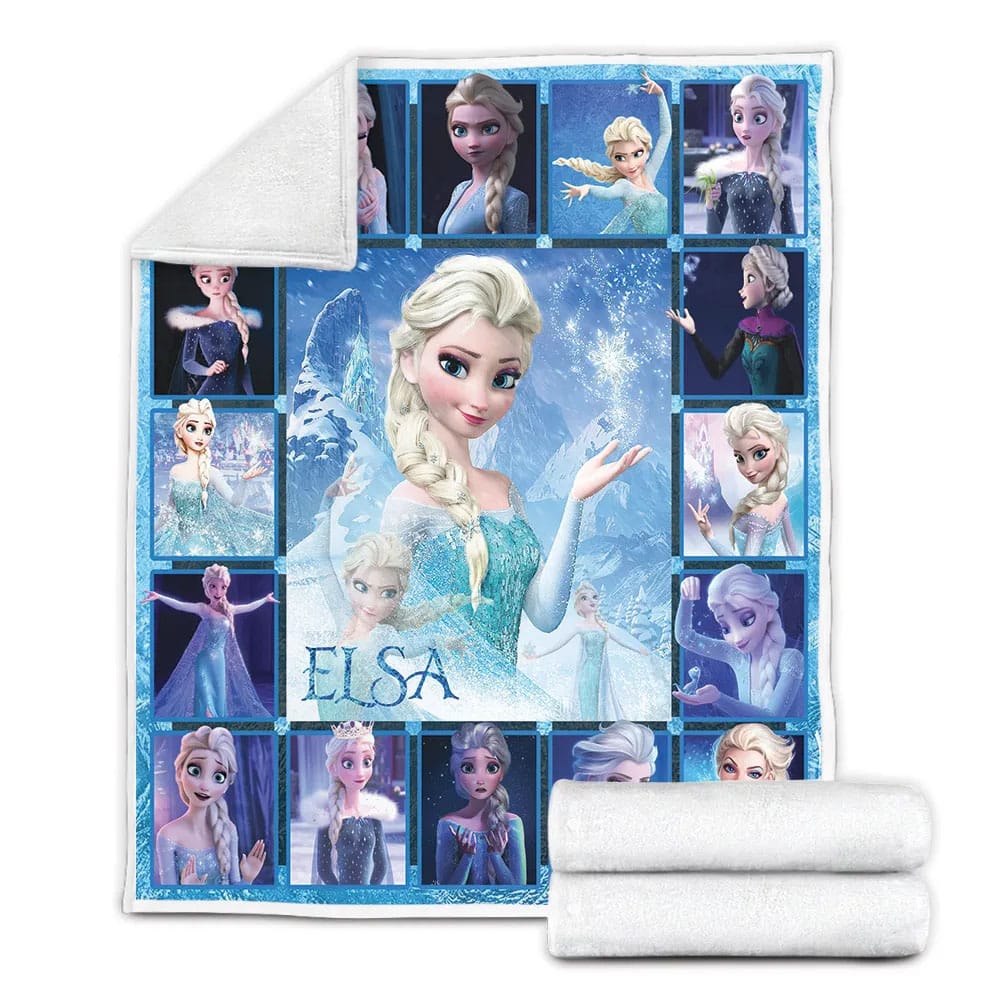 Elsa Fleece Blanket Gift For Besties