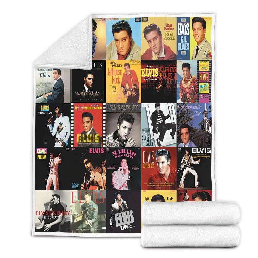Elvis Presley Fleece Blanket Gift For Wife Husband