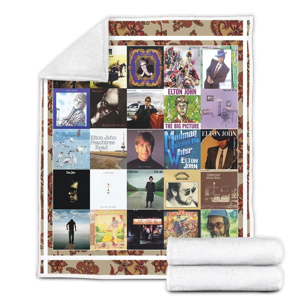 Elton John Fleece Blanket Gift For Mothers Day Fathers Day