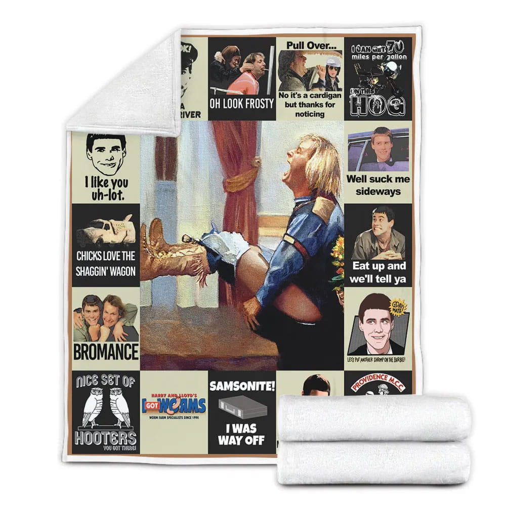 Dumb And Dumber  Jim Carrey Movies Fleece Blanket Gift For Besties