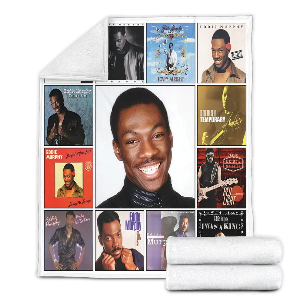 Eddie Murphy Album Covers Fleece Blanket Gift For Mothers Day Fathers Day