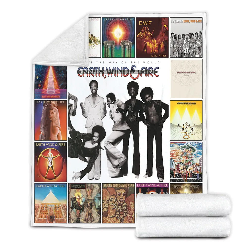 Earth Wind Fire Fleece Blanket Gift For Birthday Halloween Christmas