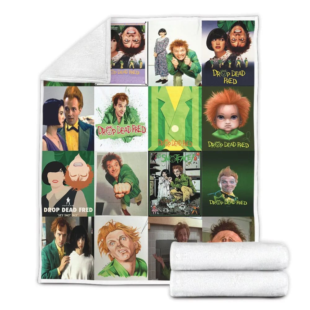 Drop Dead Fred Fleece Blanket Gift For Mothers Day Fathers Day