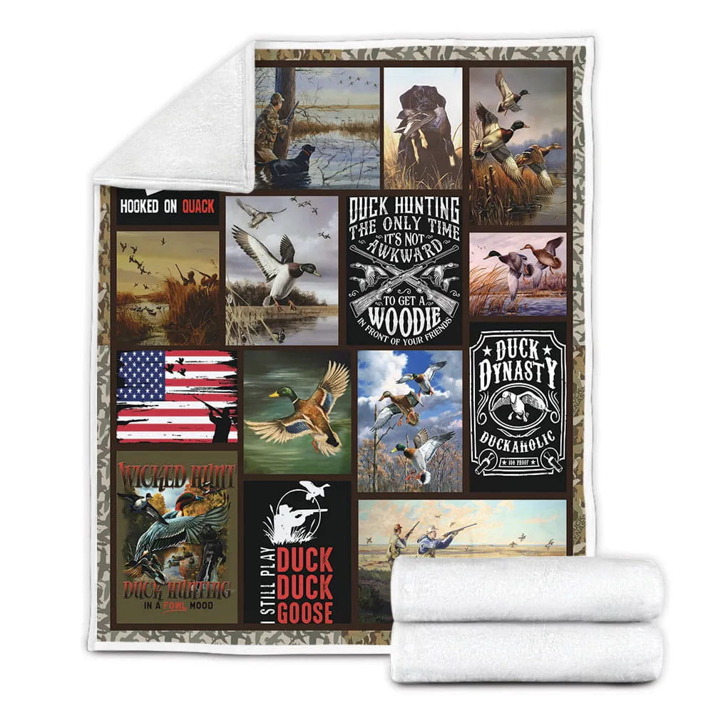 Duck Hunting Duck Dynasty Fleece Blanket Gift For Mothers Day Fathers Day