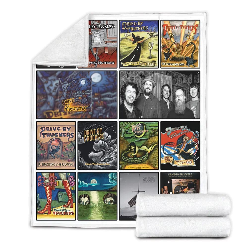 Drive-By Truckers Album Covers Fleece Blanket Gift For Wife Husband