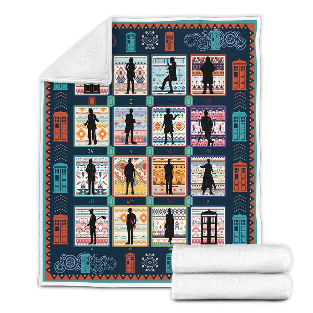 Doctor Who Fleece Blanket Gift For Mot Day Fat Day