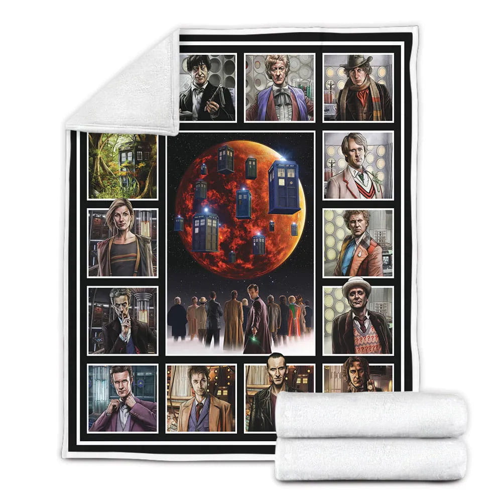 Doctor Who Fleece Blanket Gift For