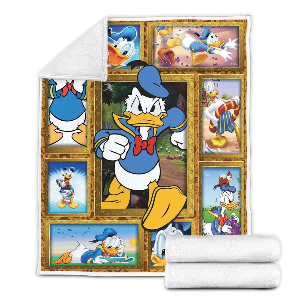 Donald Duck Fleece Blanket Gift For