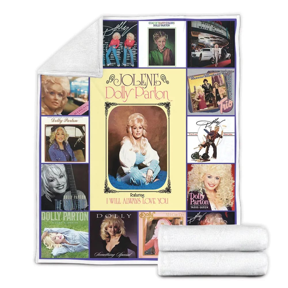 Dolly Parton Fleece Blanket Gift For Wifeband