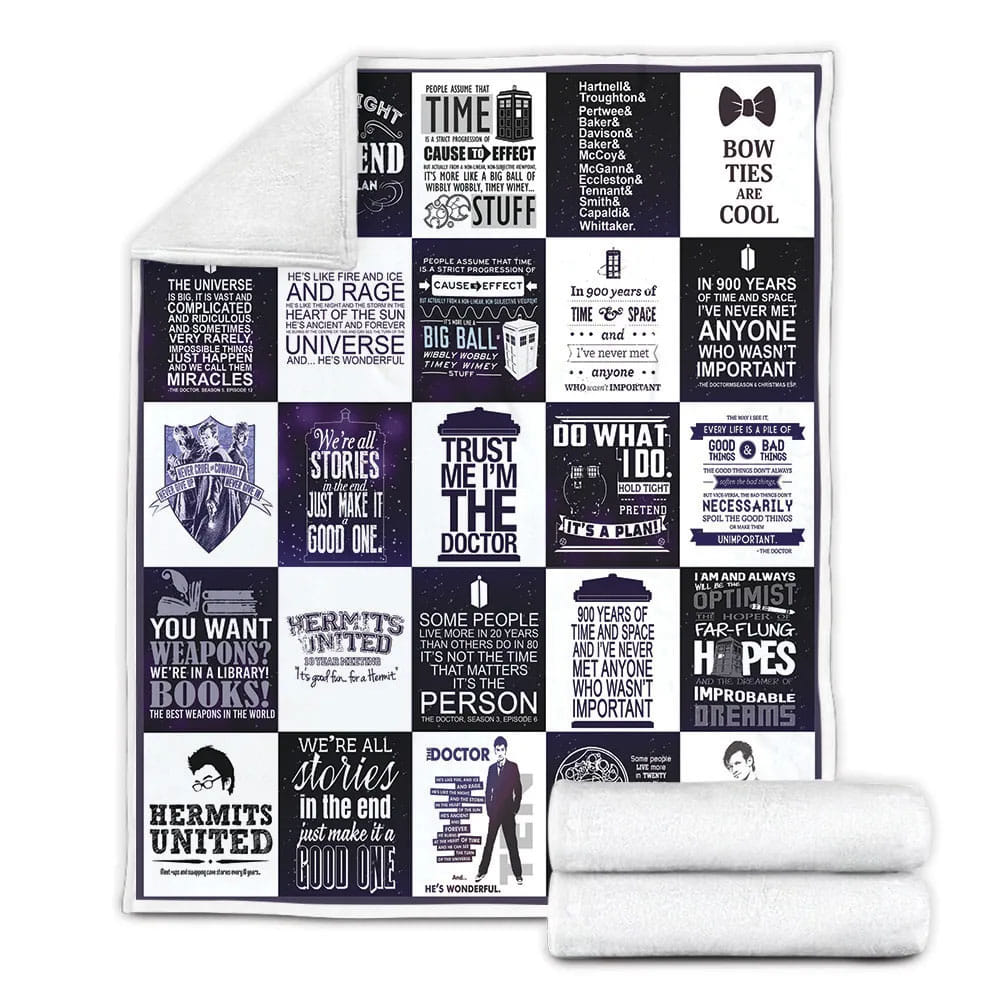 Doctor Who Fleece Blanket Gift For