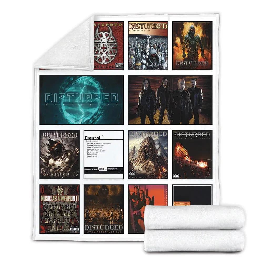 Disturbed Album Co Fleece Blanket Gift For