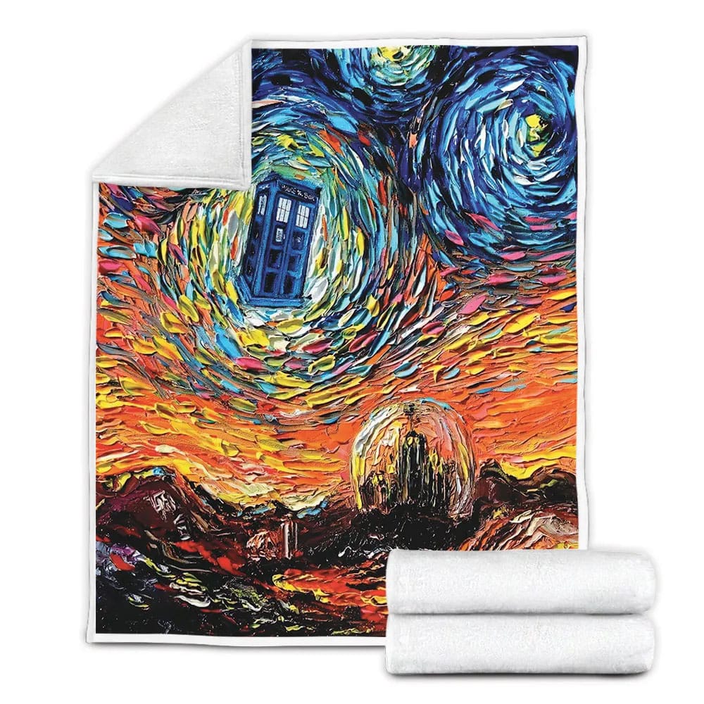 Doctor Who Fleece Blanket Gift For Wifeband