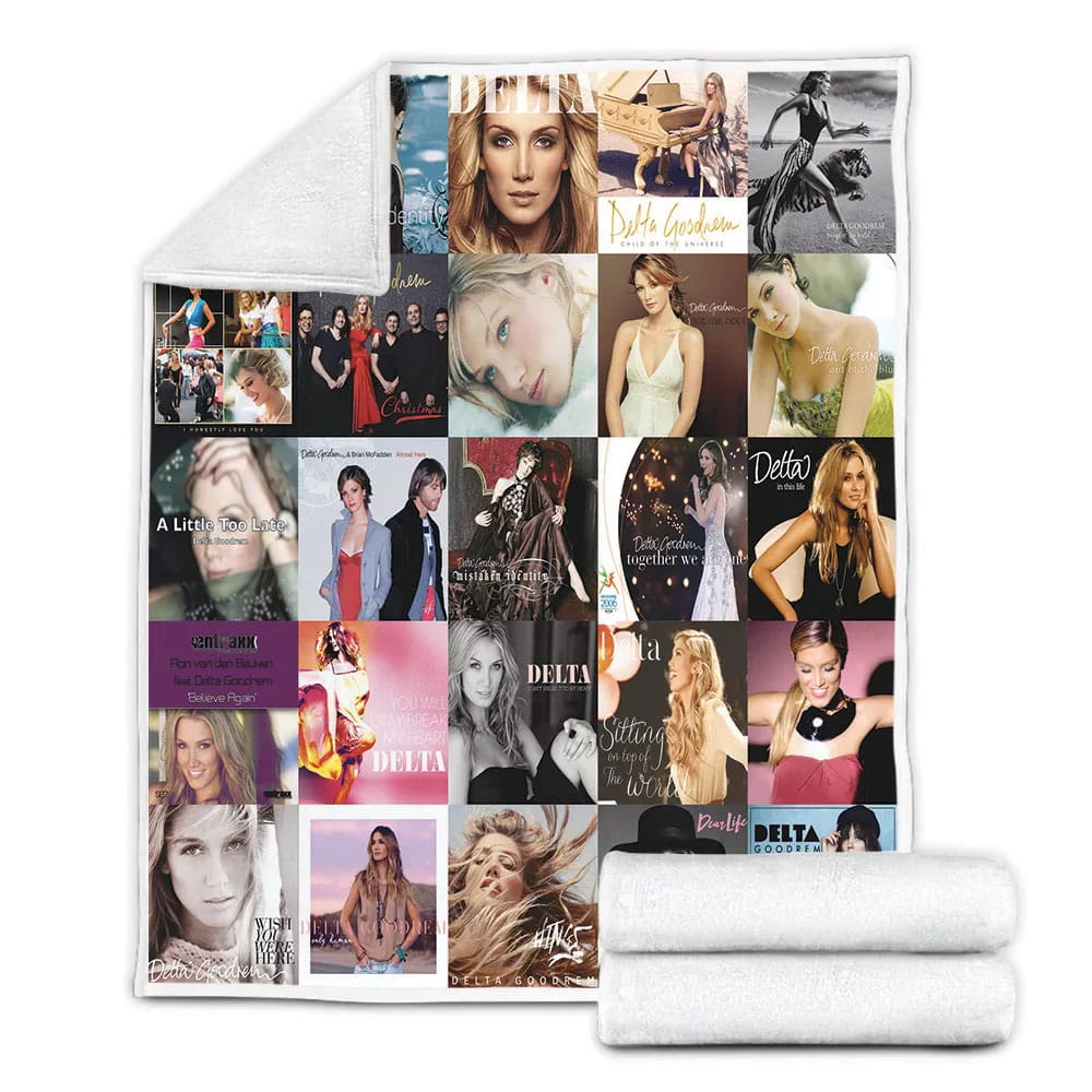 Delta Goodrem Album Co Fleece Blanket Gift For