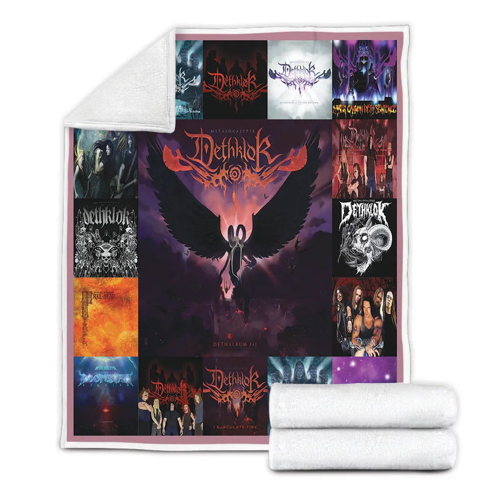 Dethklok Al Fleece Blanket Gift For Mot Day Fat Day