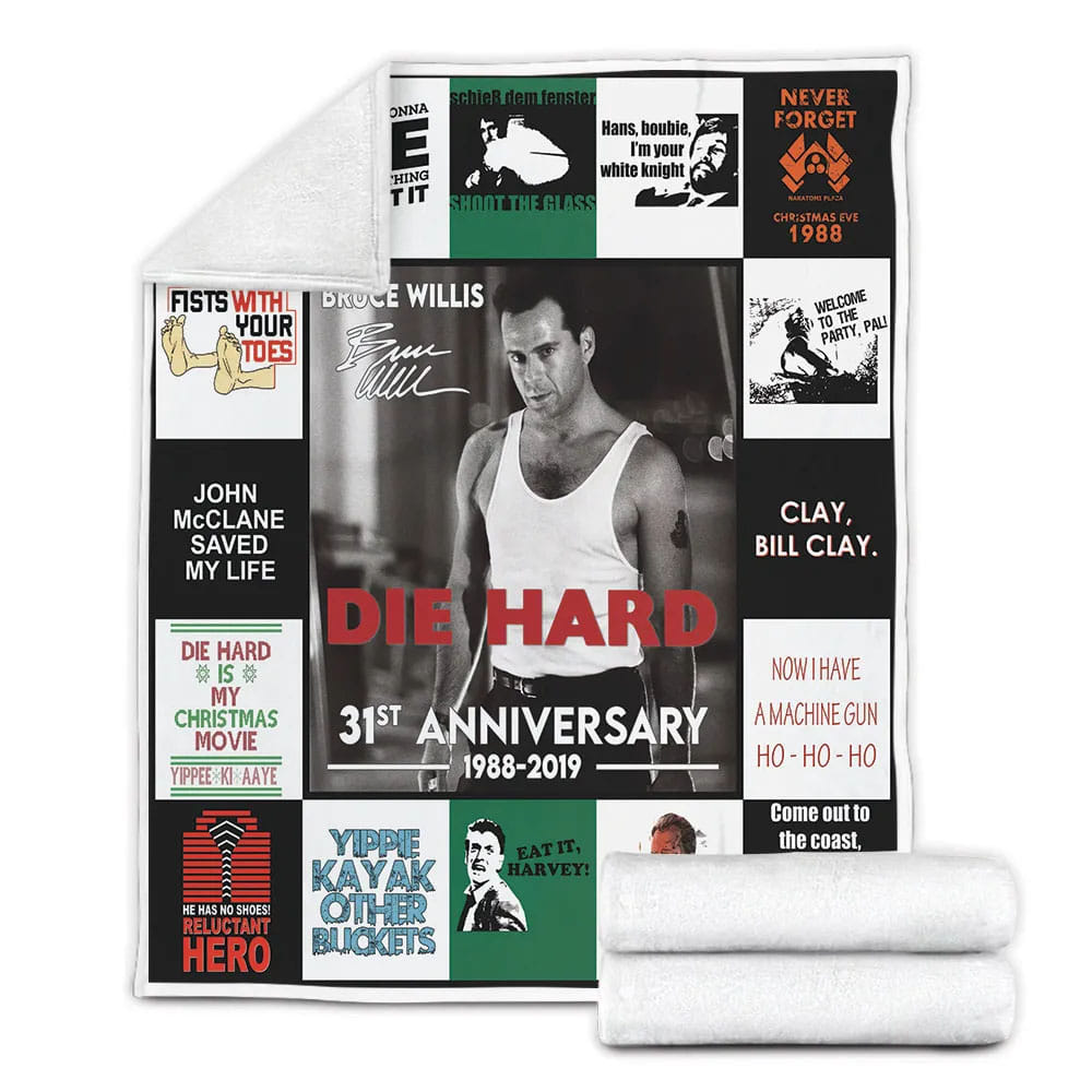 Die Hard Fleece Blanket Gift For