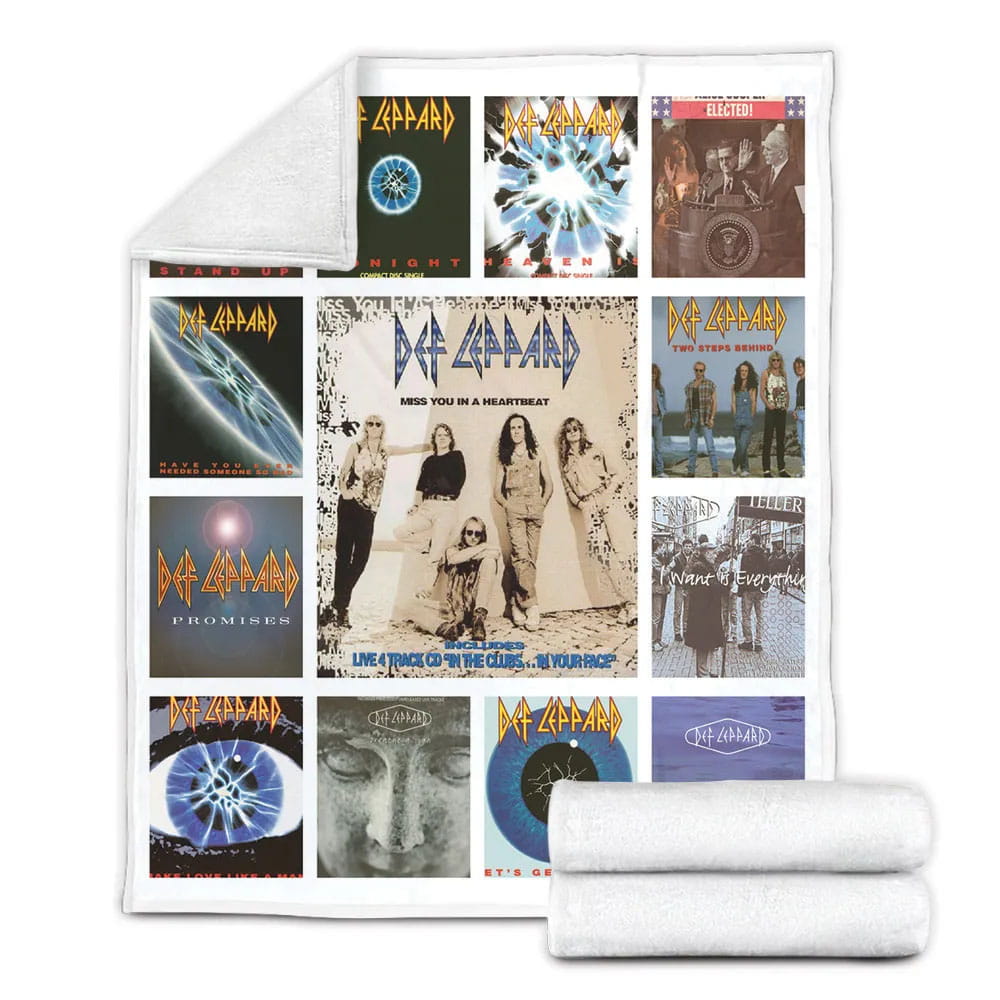 Def Leppard Fleece Blanket Gift For