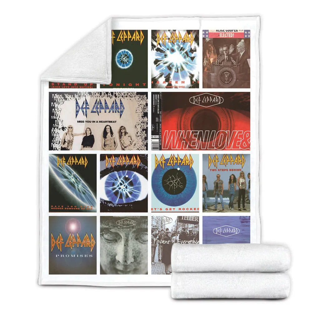 Def Leppard Fleece Blanket Gift For Wifeband
