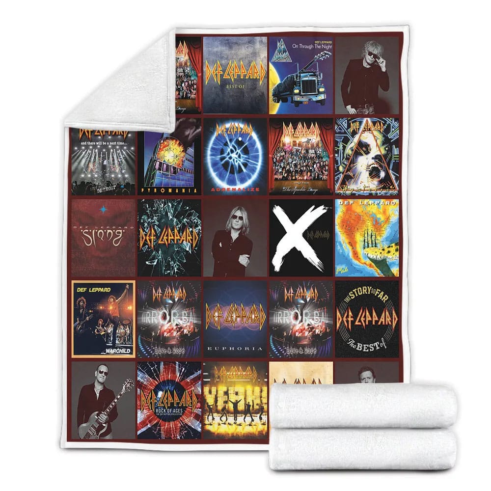 Def Leppard Fleece Blanket Gift For