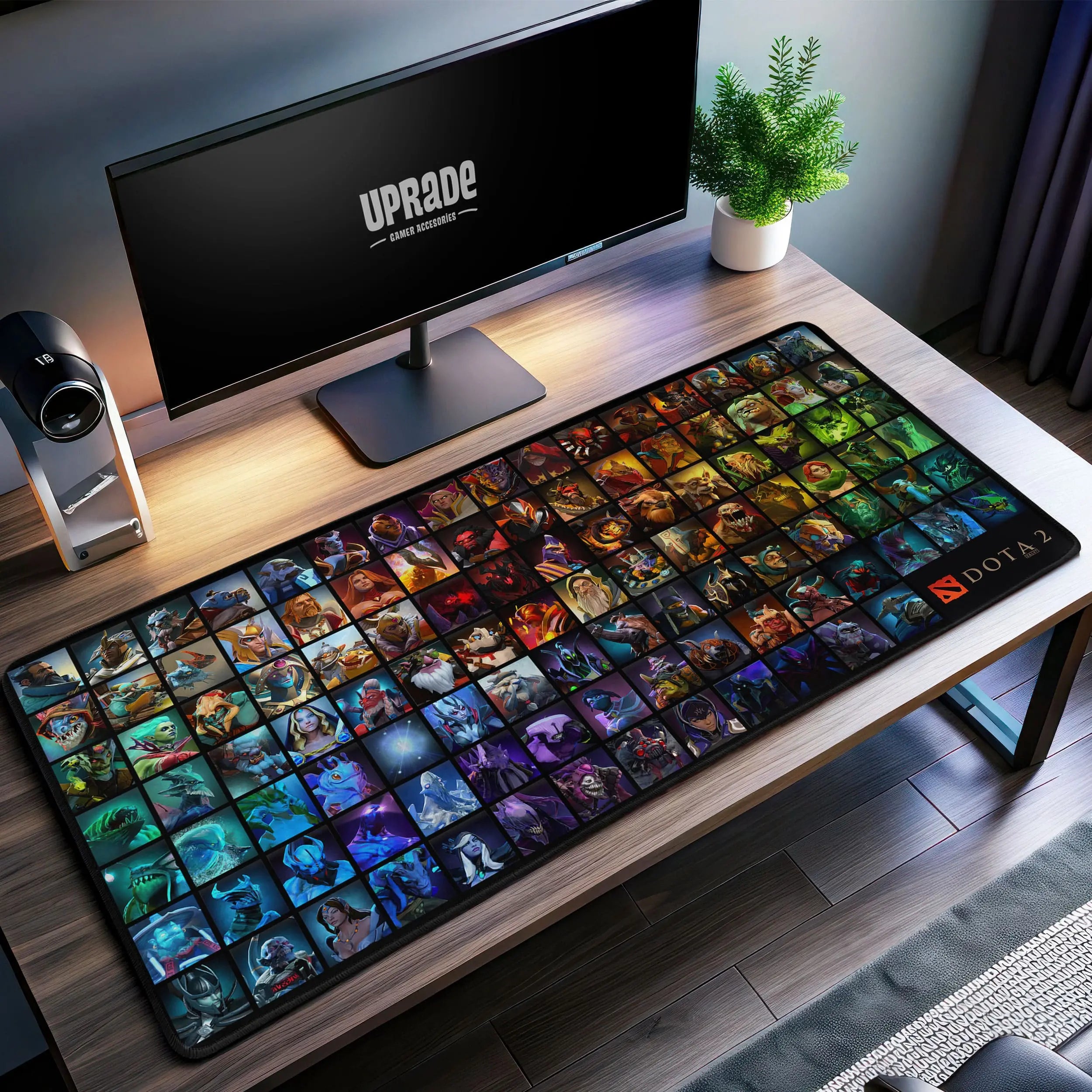 Allleftout Dota 2 Heroes Desk Mat, Ultimate Gaming Mouse Pad