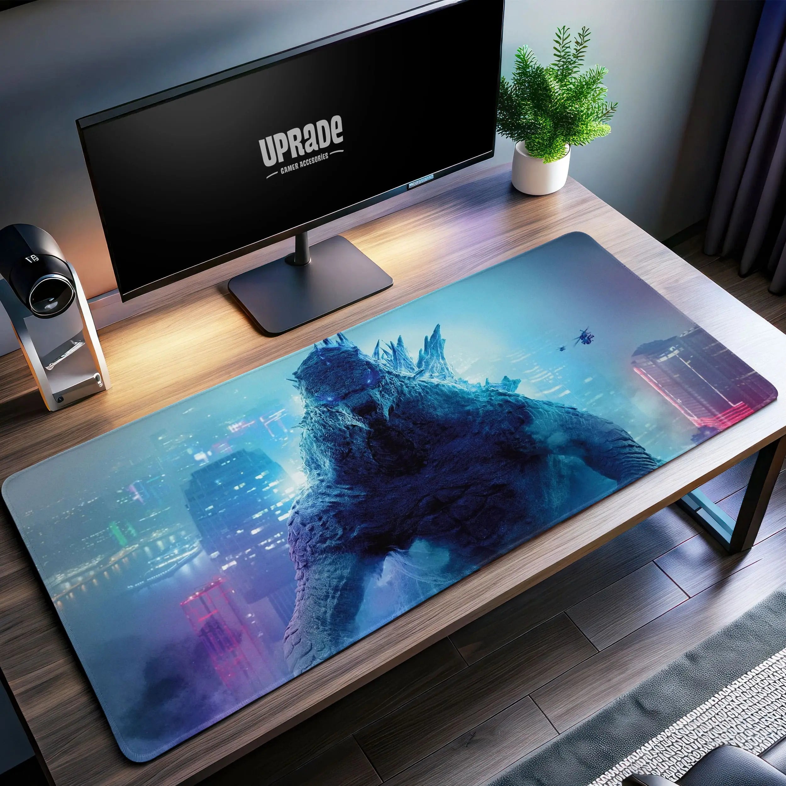 Allleftout Godzilla City Showdown Desk Mat, King Of Monsters Mouse Pad