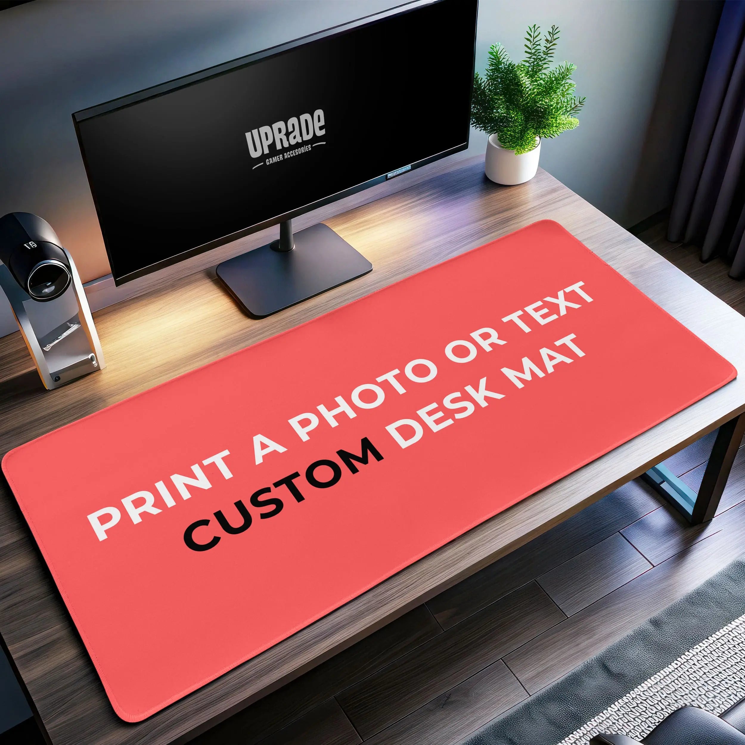Allleftout Custom Desk Mat, Personalized Photo Or Text Mouse Pad