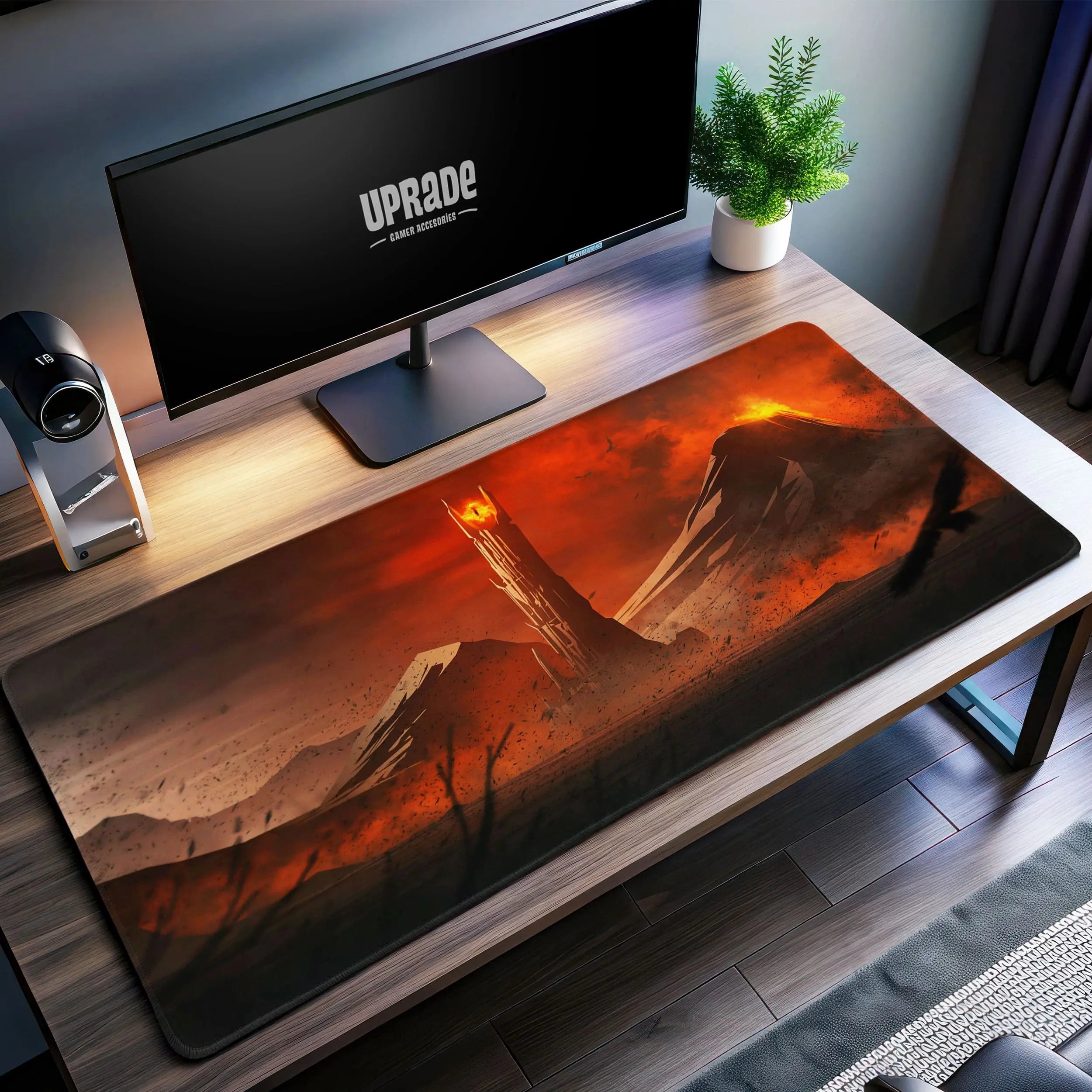 Allleftout Lord Of The Rings Mordor Desk Mat, Eye Of Sauron Mouse Pad