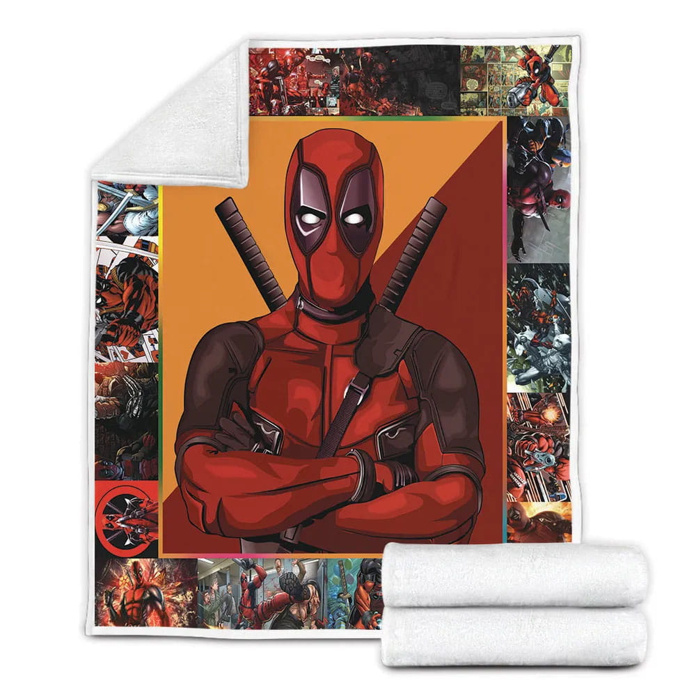 Deadpool Fleece Blanket Gift For
