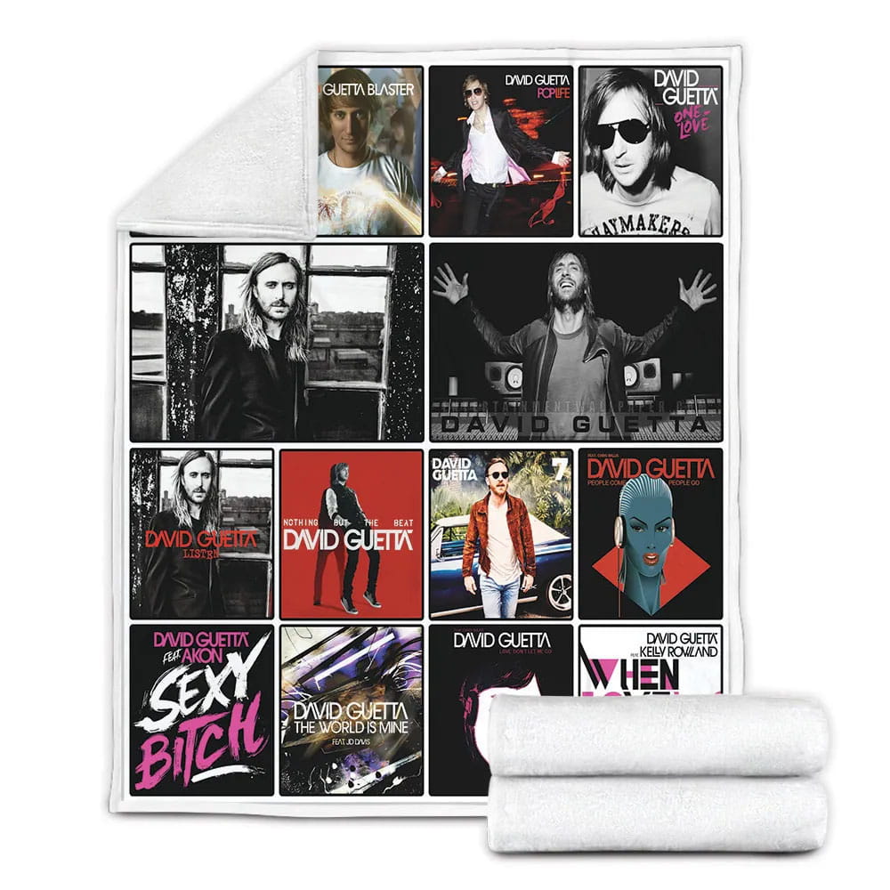 David Guetta Fleece Blanket Gift For Wifeband