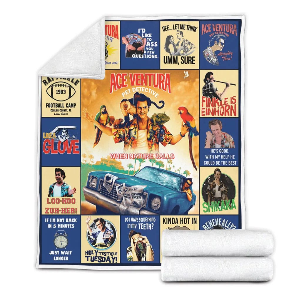 Ace Ventura Jim Carrey Mo Fleece Blanket Gift For Wifeband