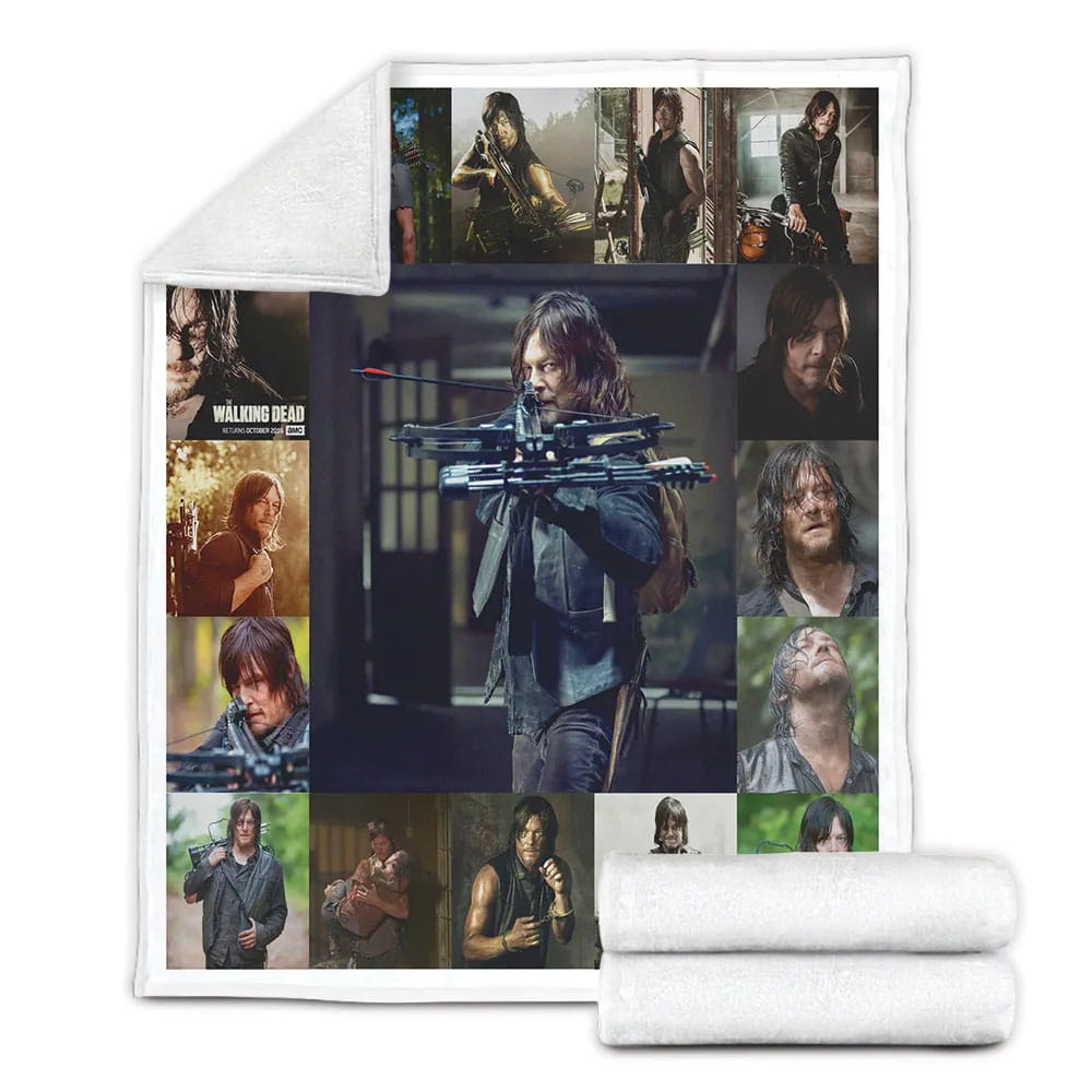 Daryl Dixon The Walking Dehow Fleece Blanket Gift For