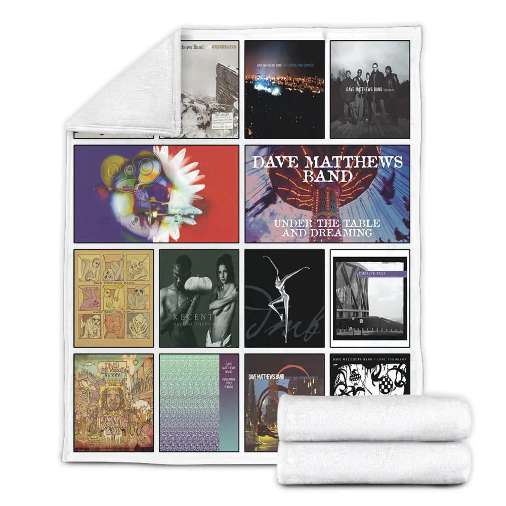 Dave Matt Band Fleece Blanket Gift For