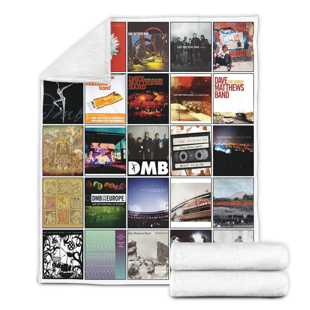 Dave Matt Band Fleece Blanket Gift For