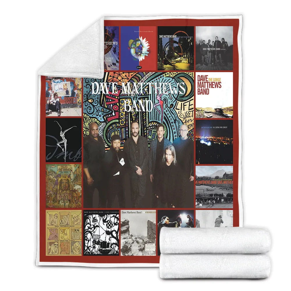 Dave Matt Band Fleece Blanket Gift For Wifeband