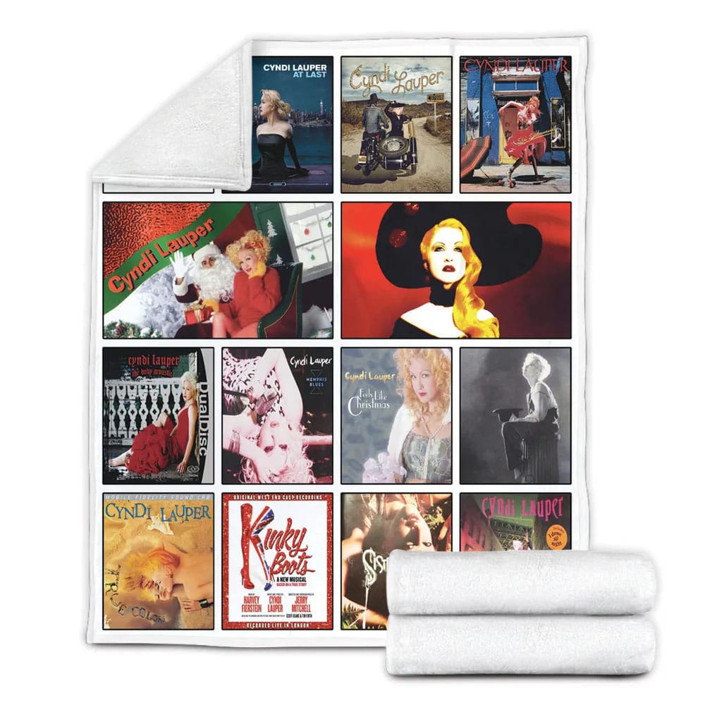 Cyndi Lauper Fleece Blanket Gift For