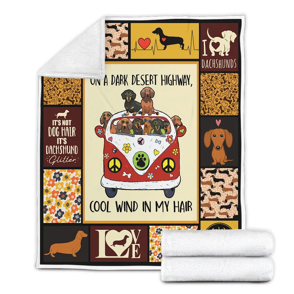 Dhund On A Darkert Highway Cool Wind In My Hair Fleece Blanket Gift For Wifeband