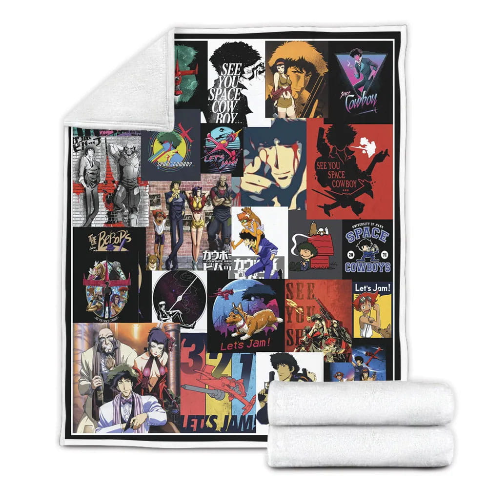 Cowboy Bebopter Fleece Blanket Gift For